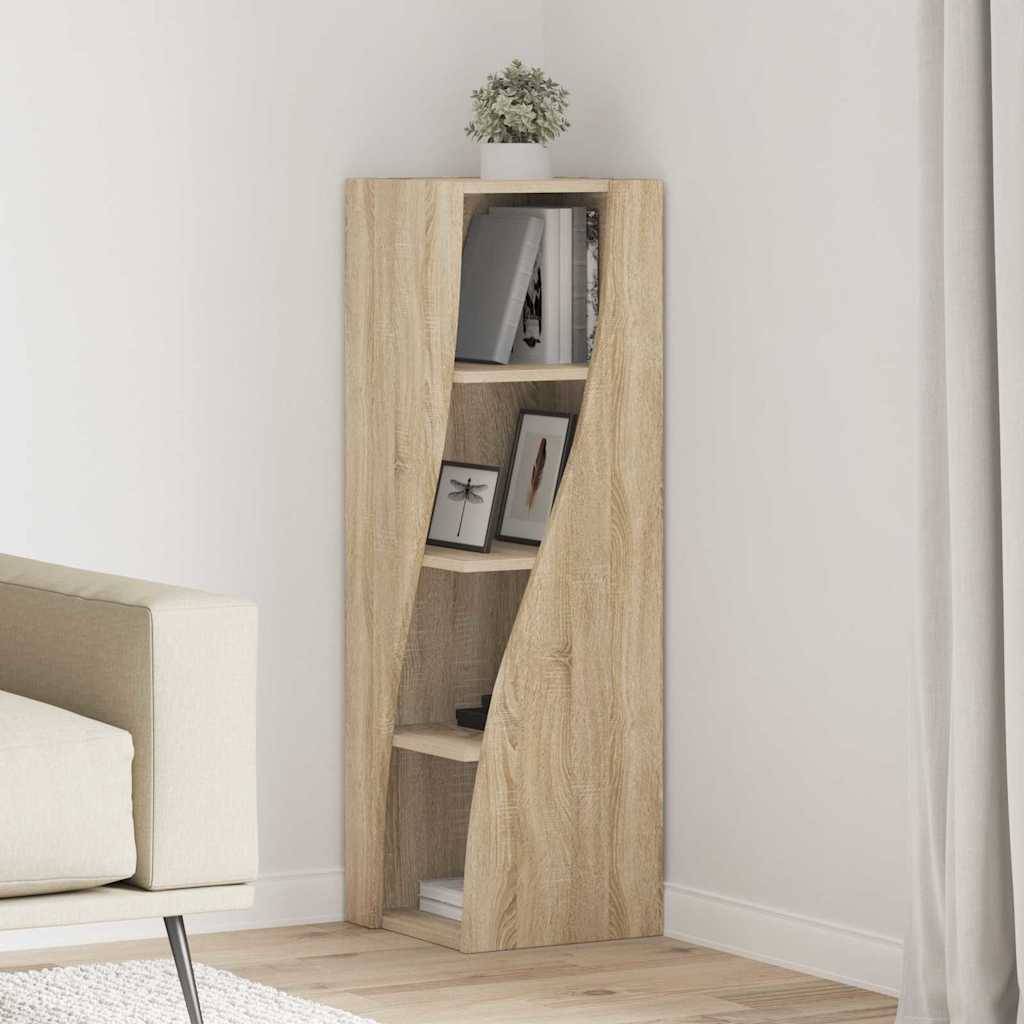 vidaXL Eckschrank Sonoma-Eiche 32x32x102cm Holzwerkstoff