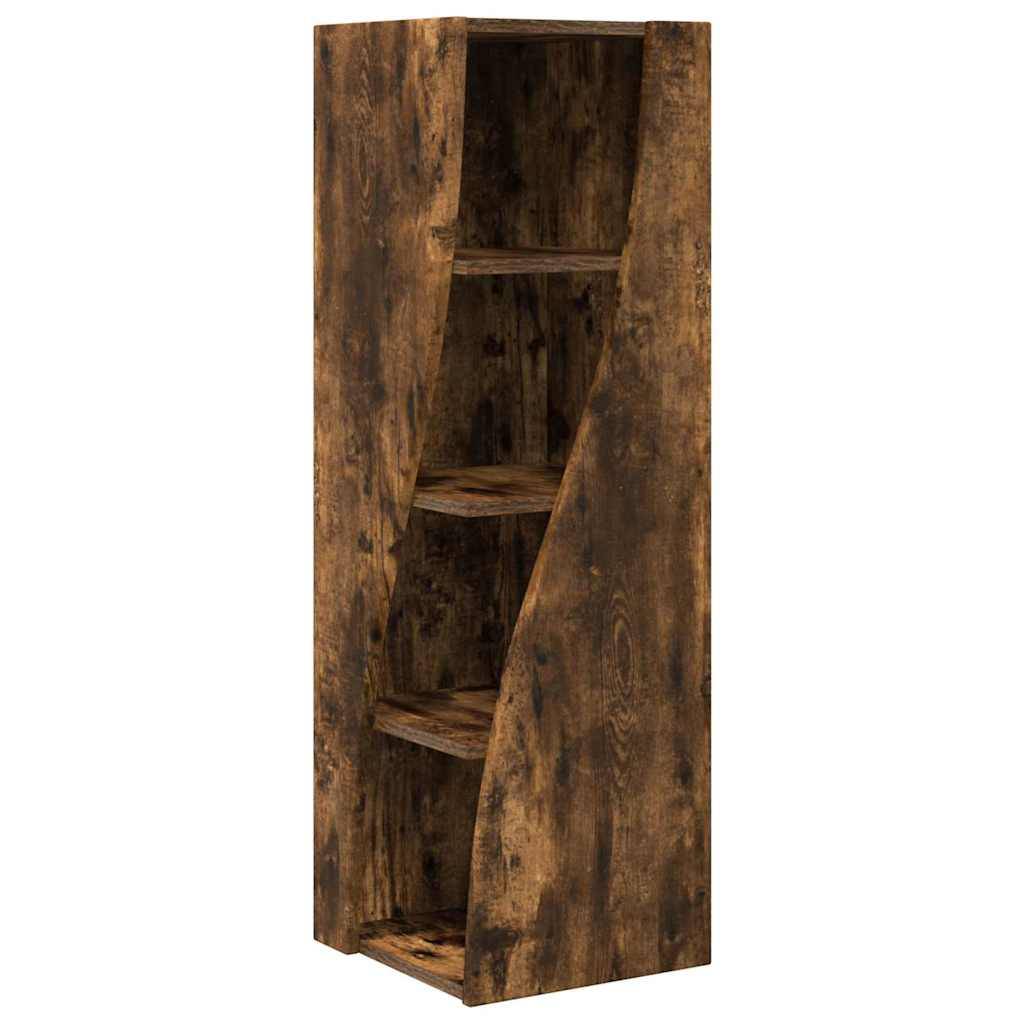 vidaXL Eckschrank Geräucherte Eiche 32x32x102cm Holzwerkstoff