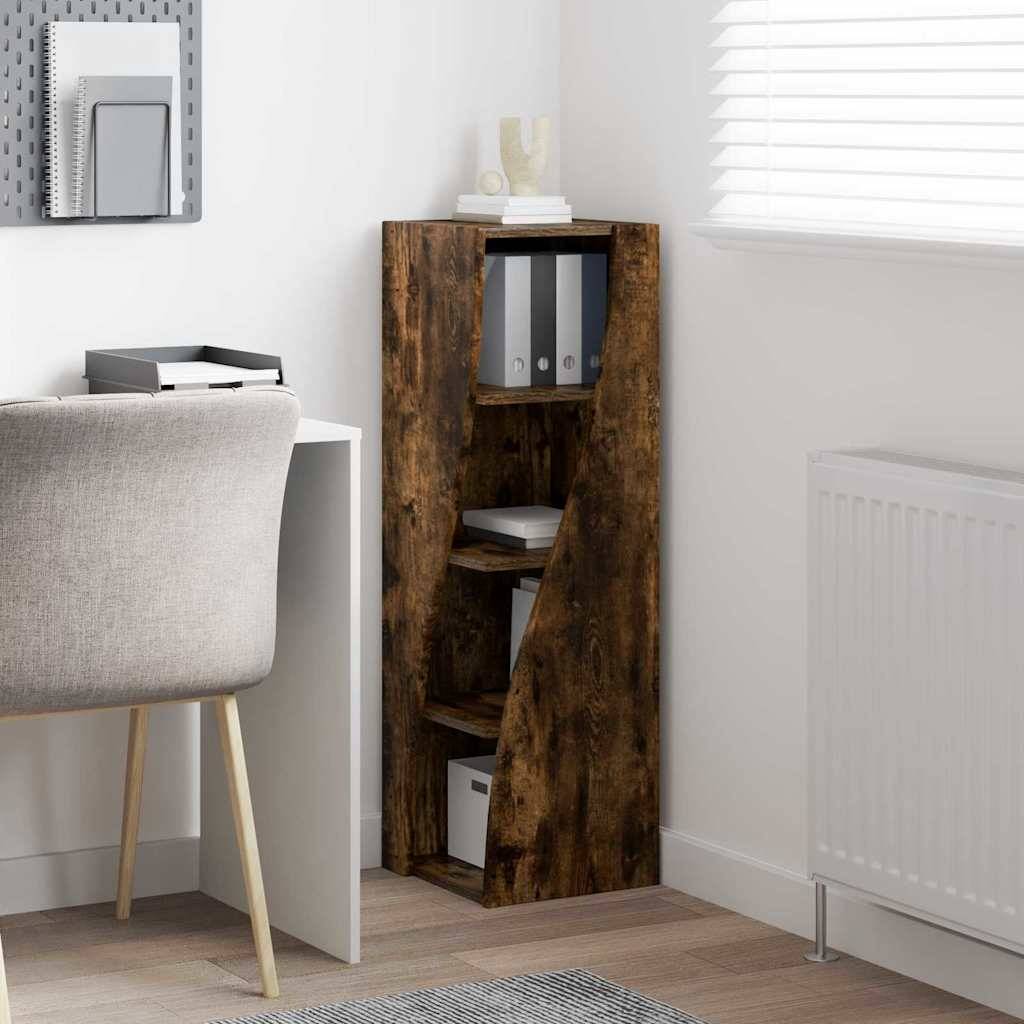 vidaXL Eckschrank Geräucherte Eiche 32x32x102cm Holzwerkstoff