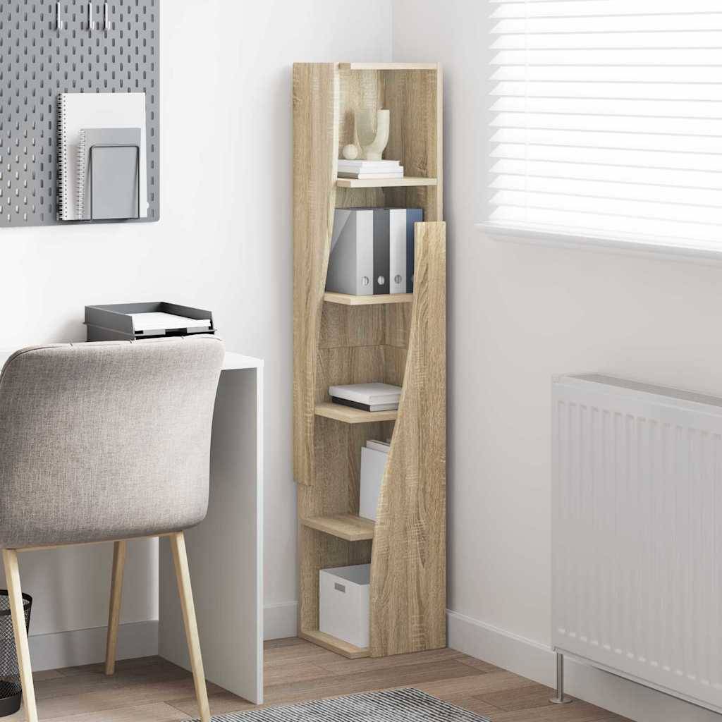 vidaXL Eckschrank Sonoma-Eiche 27,5x27x140cm Holzwerkstoff