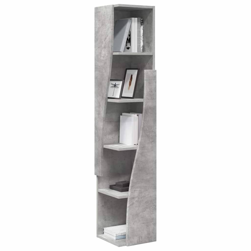 vidaXL Eckschrank Beton Grau 27,5x27x140cm Holzwerkstoff