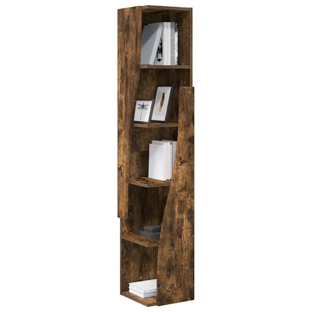 vidaXL Eckschrank Geräucherte Eiche 27,5x27x140cm Holzwerkstoff