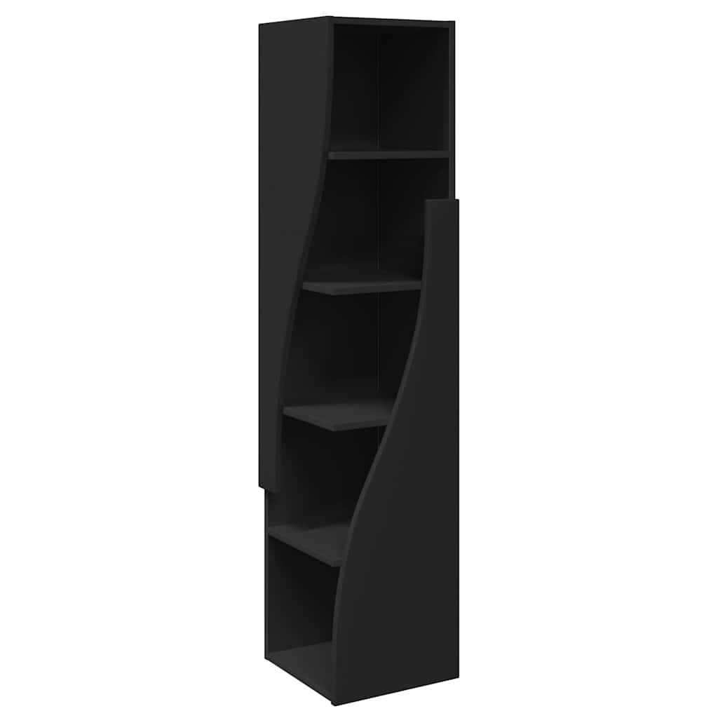 vidaXL Eckschrank Schwarz 32x32x140cm Holzwerkstoff
