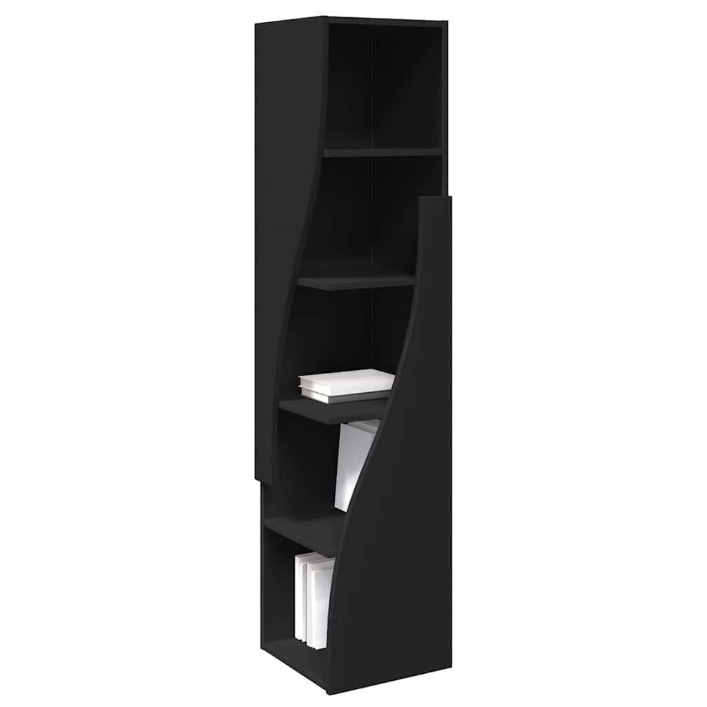 vidaXL Eckschrank Schwarz 32x32x140cm Holzwerkstoff
