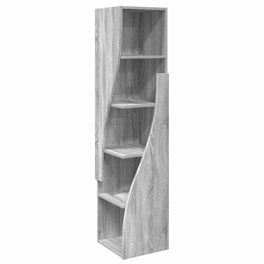vidaXL Eckschrank Graues Sonoma 32x32x140cm Holzwerkstoff