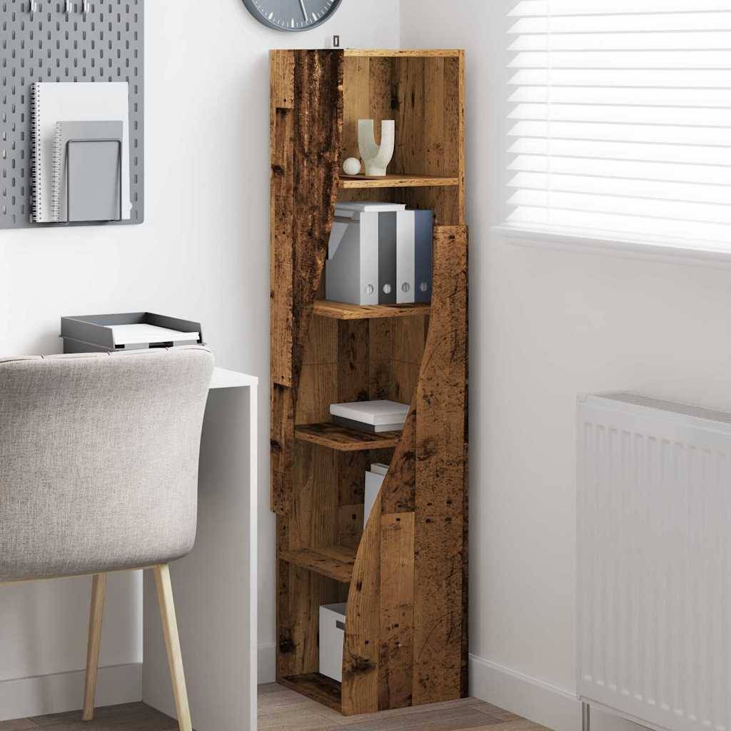 vidaXL Eckschrank Altholz 32x32x140cm Holzwerkstoff