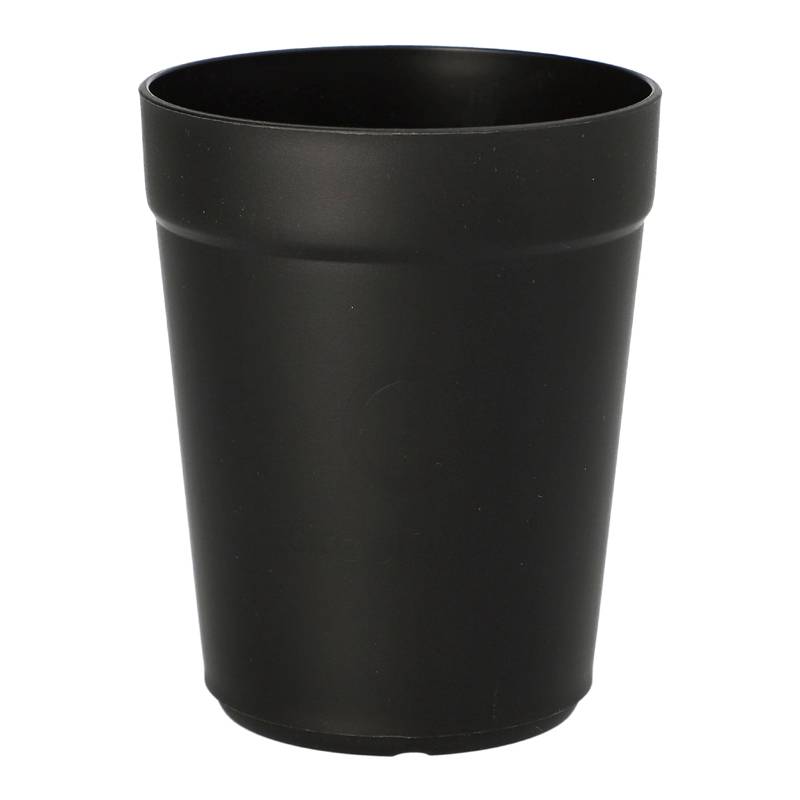 PAPSTAR Circulware Mehrweg-Trinkbecher, PP, 0,3 l, schwarz