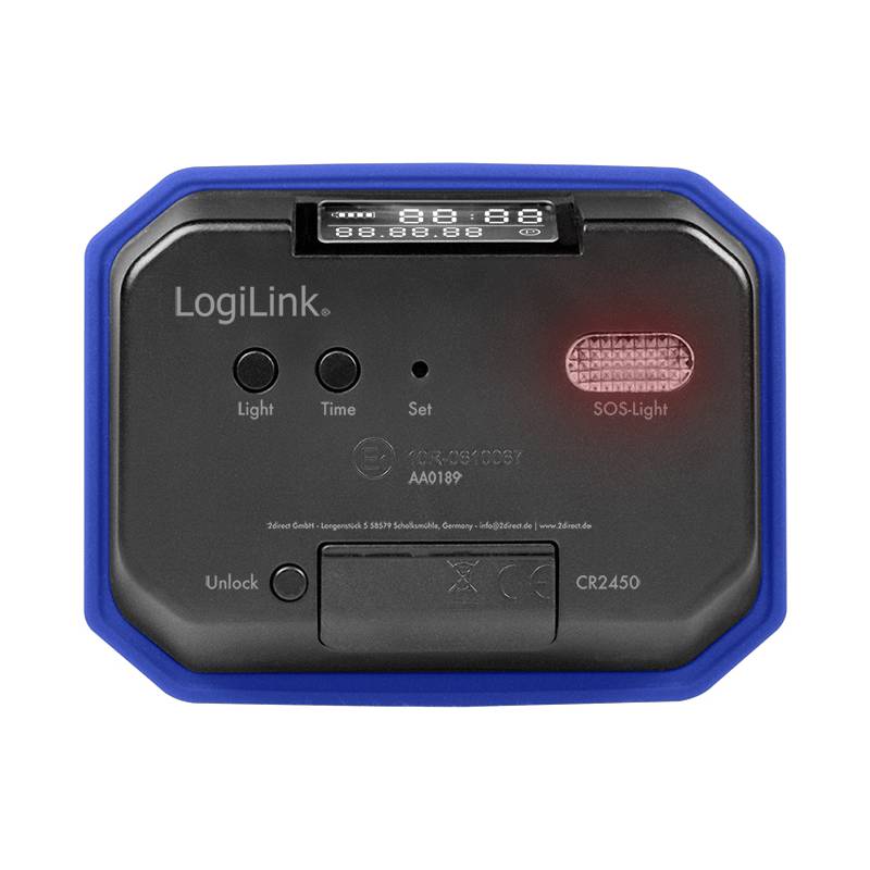 LogiLink Elektronische Parkscheibe, blau