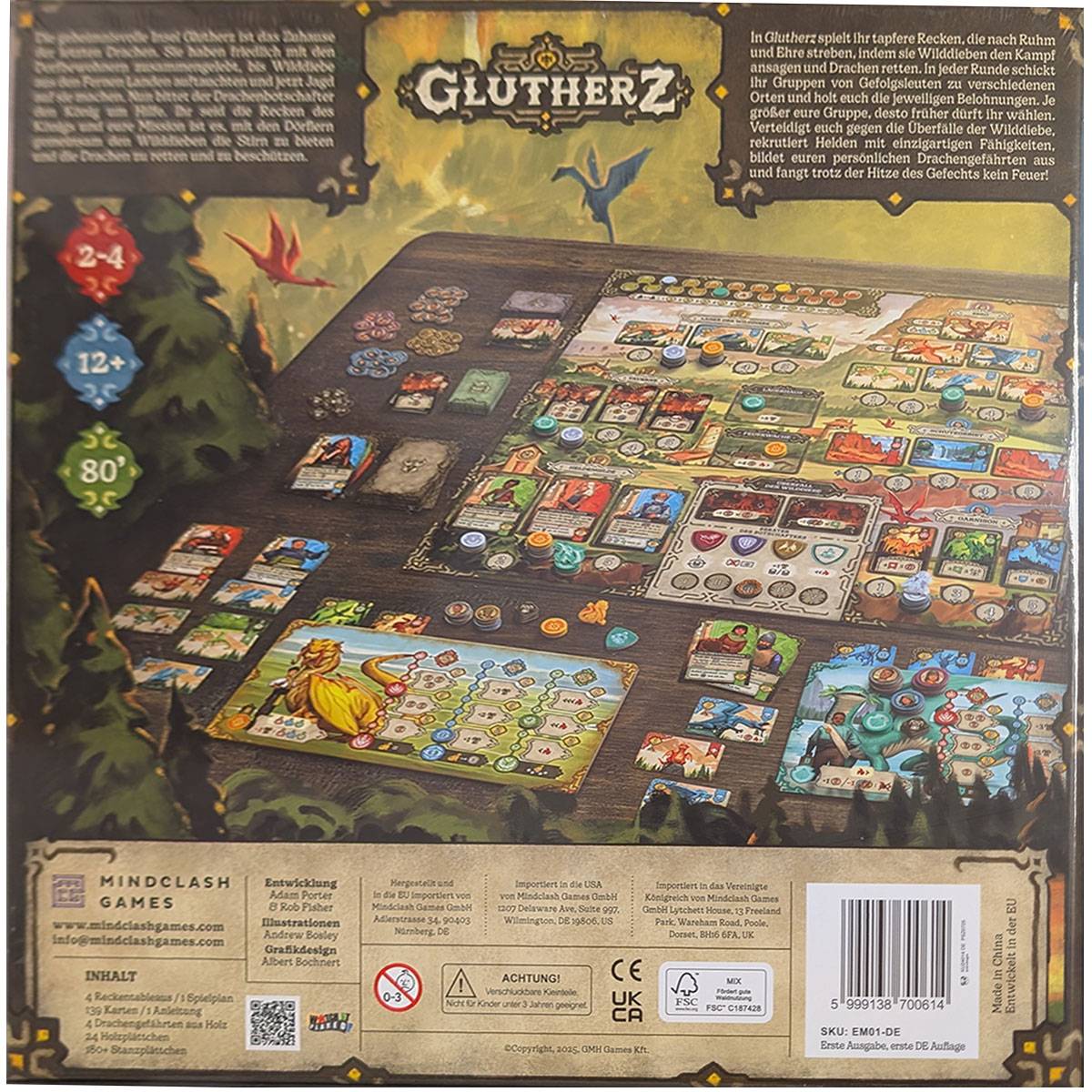 Mindclash Games Glutherz (DE) - Brettspiel