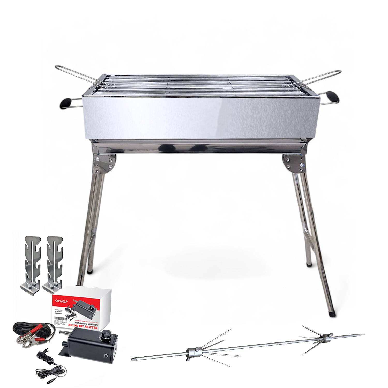 Mangal Kairat mit Döner Hähnchen Drehspieß Motor