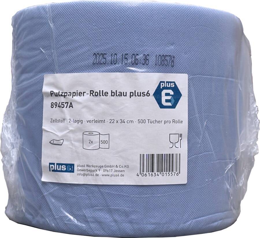 Putzpapier K-Rolle blau Premium 89457A Blattmaß 22x34 cm Lagen 2 Ausführung verleimt Blatt 500 pro Rll