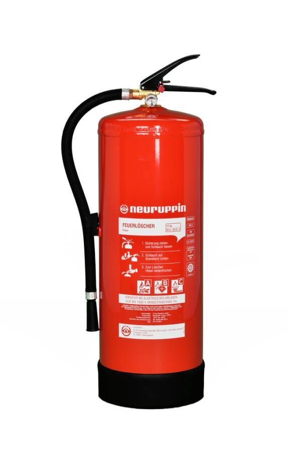 Pulverfeuerlöscher mit Wandhalter Dauerdrucktechnik 932131802A Löschmittel 12 kg Pulver (Neutrex Super) Typ PG 12 PDY mi