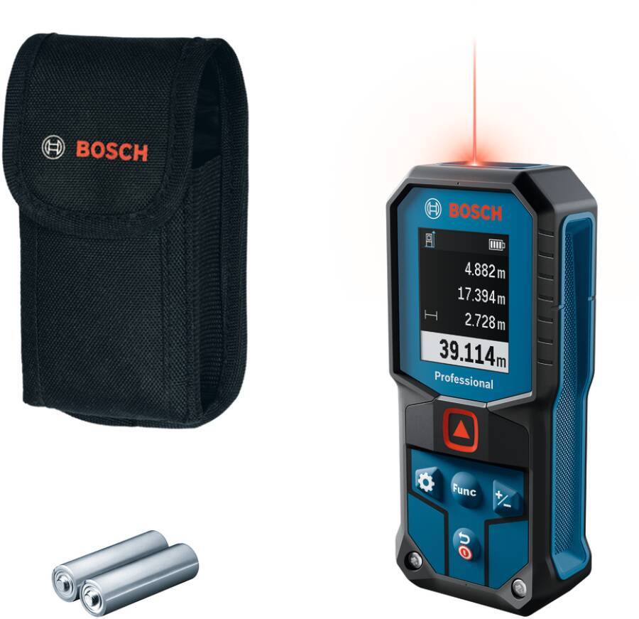 Laser-Entfernungsmesser GLM 40-31 0601075000 Typ GLM 40-31 Opt. A Lieferumfang 2x 1,5V LR6 Batterie (AA), Tasche Messber