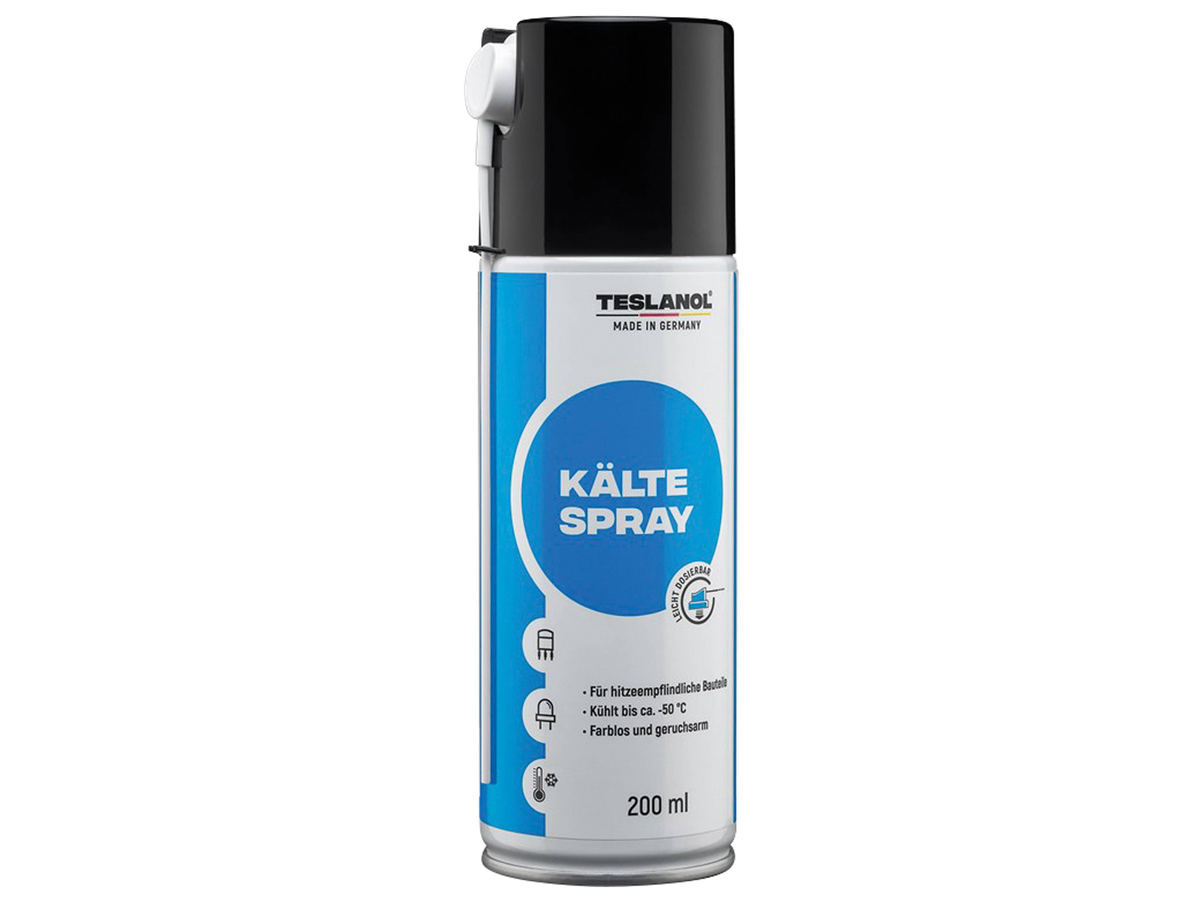 Ein Behälter aus „TESLANOL Kälte Spray