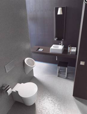 Duravit Absaug-Urinal Starck 1 o. Fliege Ausführung ohne Deckel weiß
