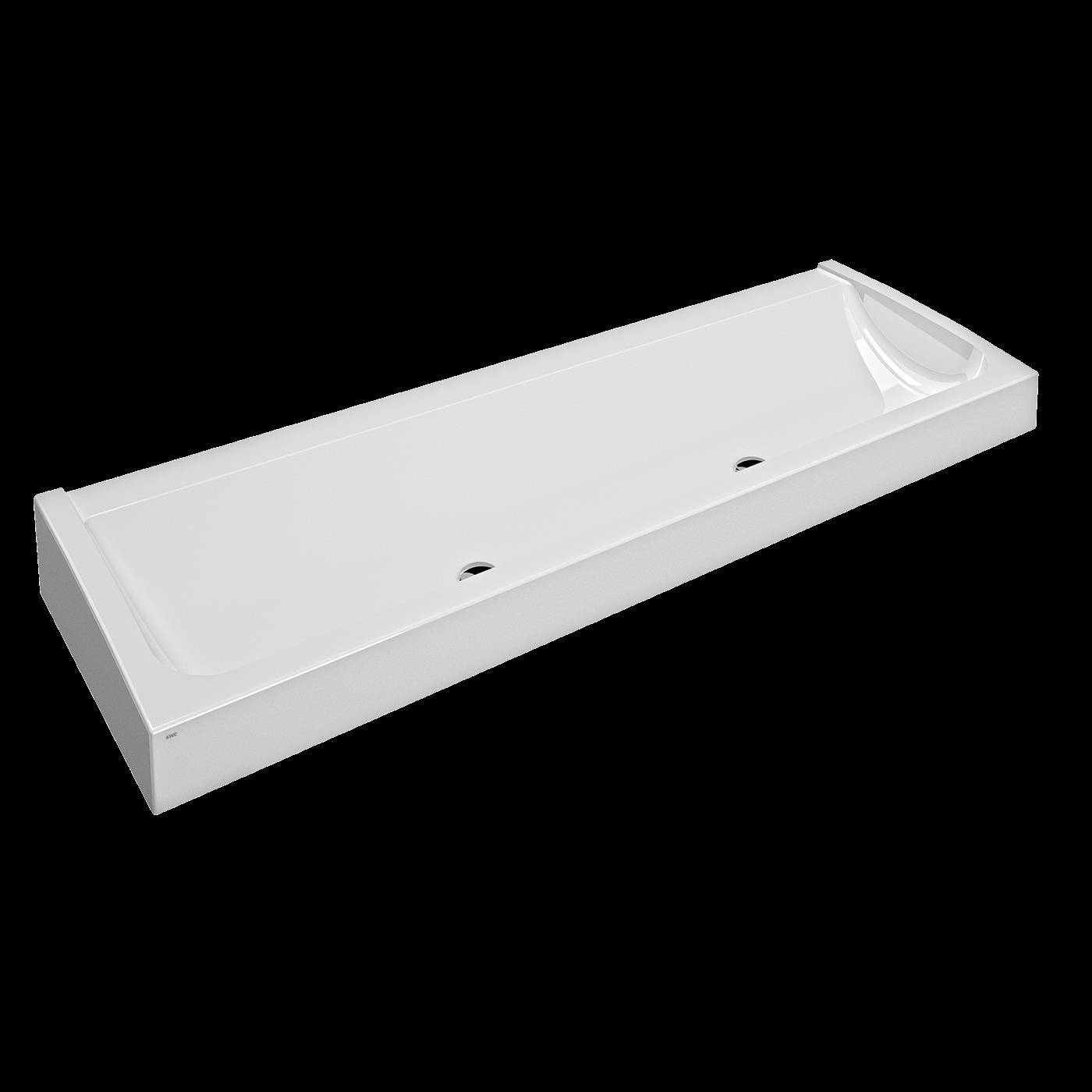 KWC Waschrinne, FUTURA Exklusiv, MIRANIT, 2100x170x570 mm, 2 Ablaufventile