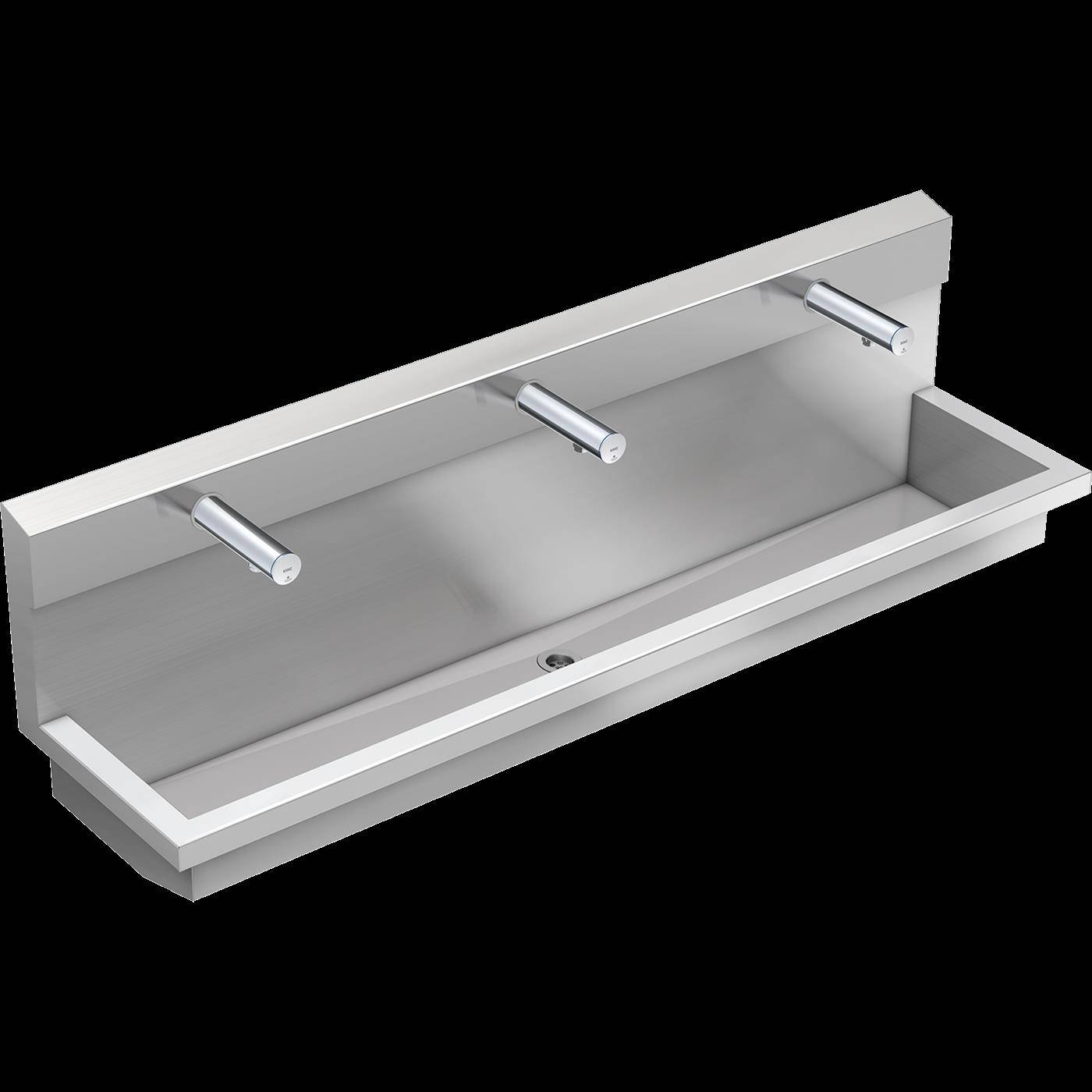 KWC Waschplatzeinheit, PLANOX, Edst, 1800x530x440 mm, 3xWandventil Elektron