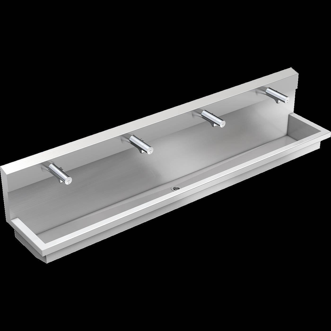 KWC Waschplatzeinheit, PLANOX, Edst, 2400x530x440 mm, 4xMBatt. Elektronisch