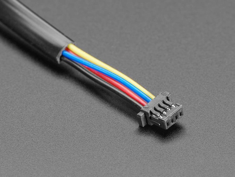 Adafruit JST-SH 4-Pin Kabel, 1 mm Pitch, für STEMMA QT und Qwiic, I2C, GND, SDA, SCL, 3,3 V - Länge: 200mm