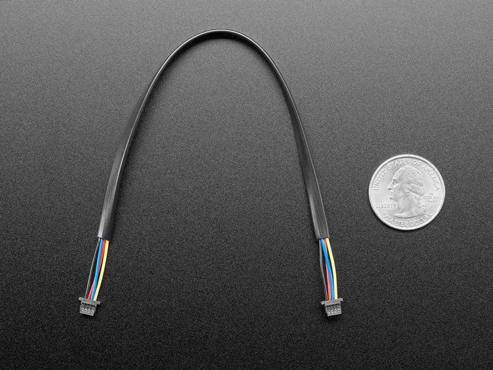 Adafruit JST-SH 4-Pin Kabel, 1 mm Pitch, für STEMMA QT und Qwiic, I2C, GND, SDA, SCL, 3,3 V - Länge: 200mm