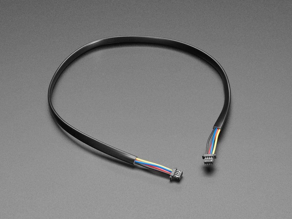 Adafruit JST-SH 4-Pin Kabel, 1 mm Pitch, für STEMMA QT und Qwiic, I2C, GND, SDA, SCL, 3,3 V - Länge: 300mm