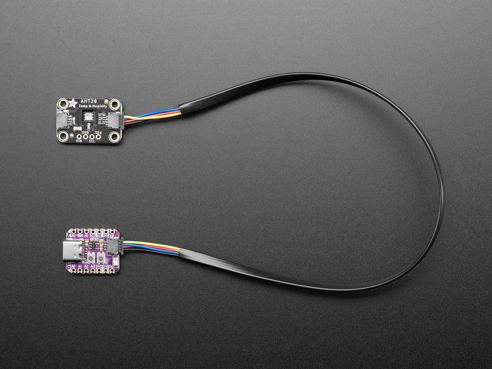 Adafruit JST-SH 4-Pin Kabel, 1 mm Pitch, für STEMMA QT und Qwiic, I2C, GND, SDA, SCL, 3,3 V - Länge: 300mm