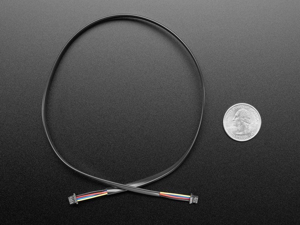 Adafruit JST-SH 4-Pin Kabel, 1 mm Pitch, für STEMMA QT und Qwiic, I2C, GND, SDA, SCL, 3,3 V - Länge: 400mm