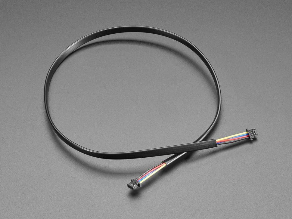 Adafruit JST-SH 4-Pin Kabel, 1 mm Pitch, für STEMMA QT und Qwiic, I2C, GND, SDA, SCL, 3,3 V - Länge: 400mm