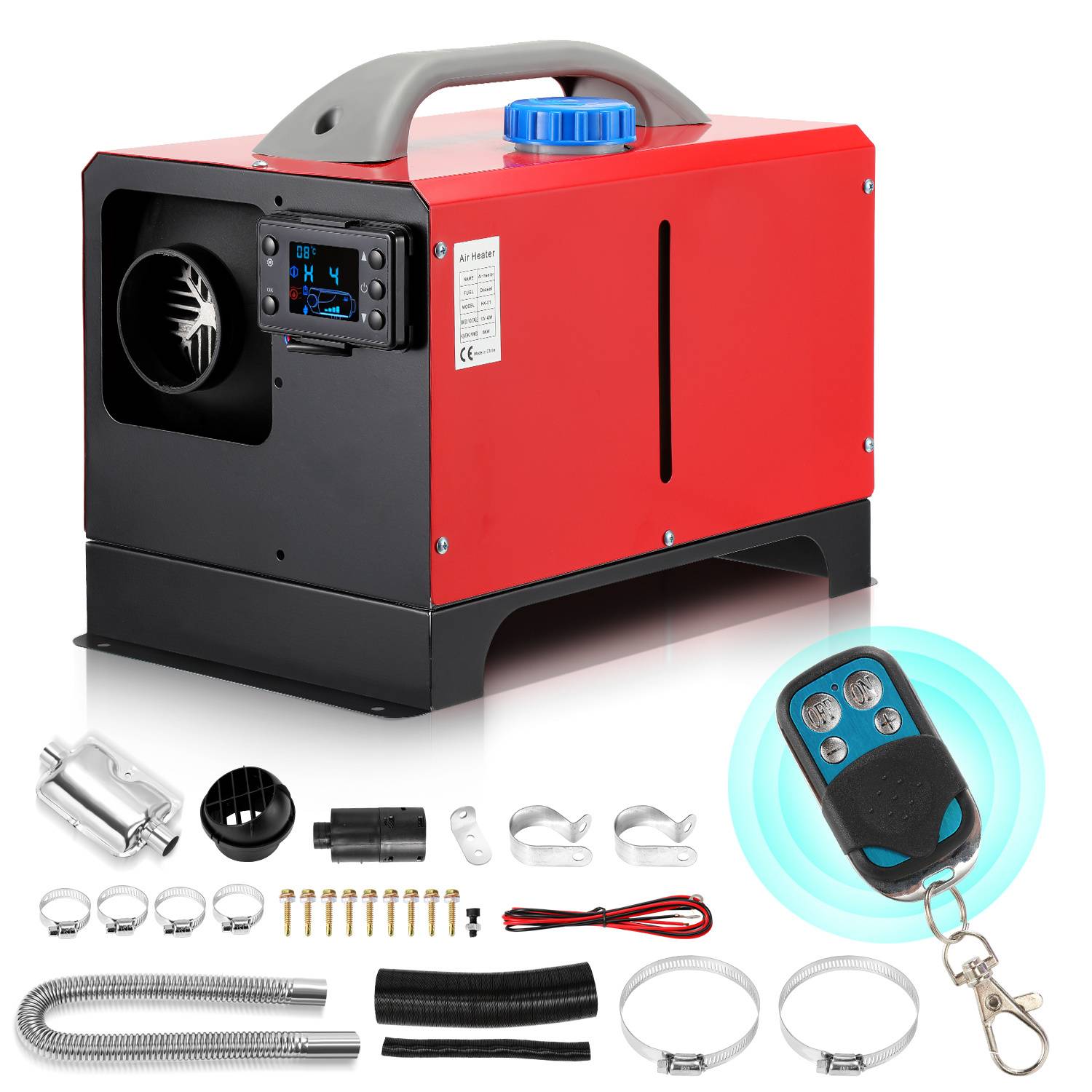 8KW 12V Diesel Standheizung Integration Luftheizung LKW RV Air Heater Boot LCD
