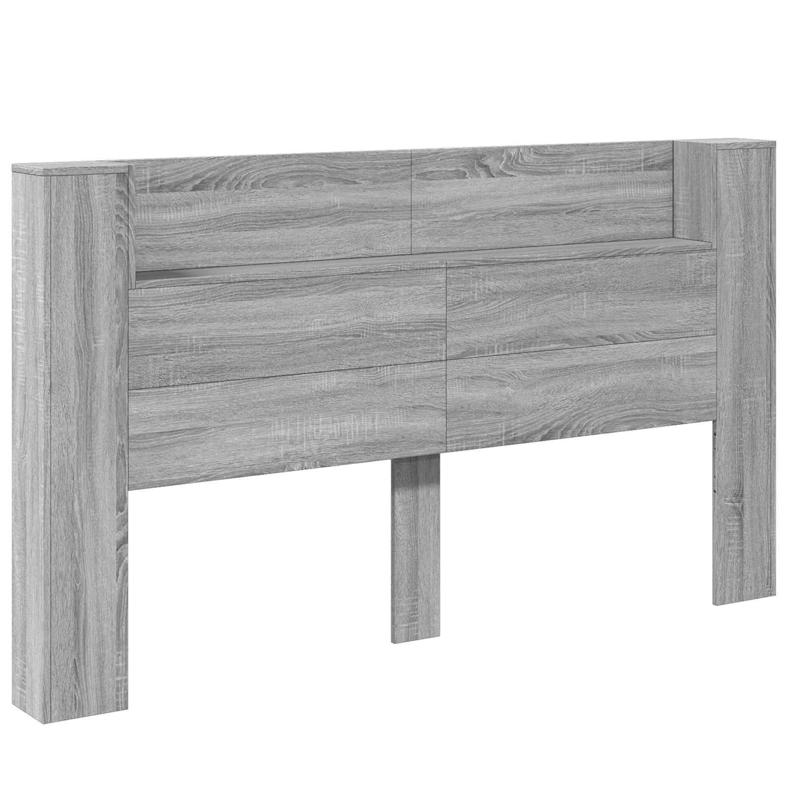 vidaXL Kopfteil Graues Sonoma 180 x 16,5 x 103,5 cm Holzwerkstoff
