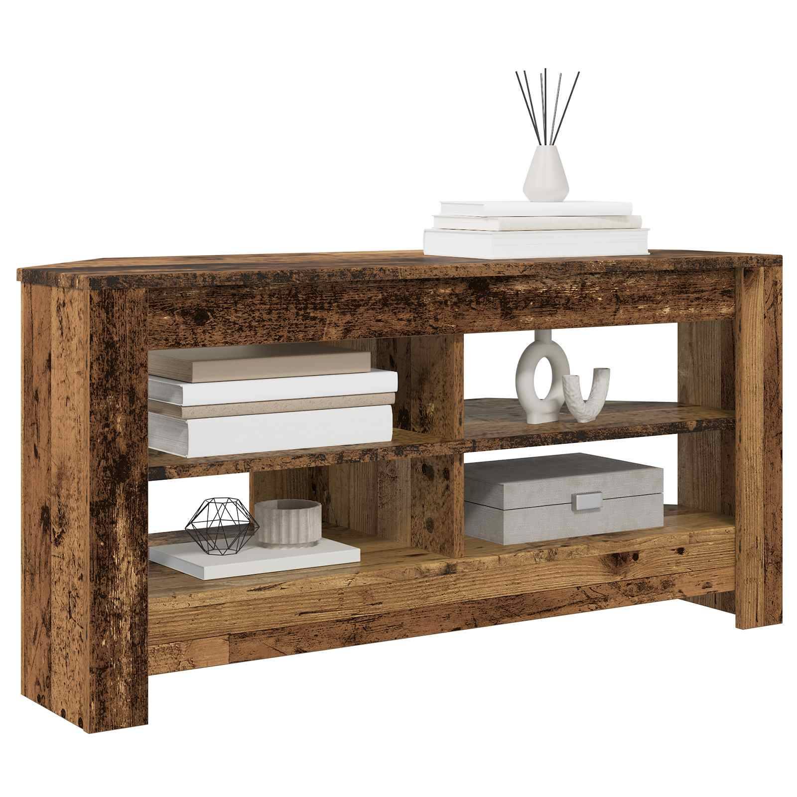 vidaXL EckTVSchrank Altholz 102 x 40,5 x 45 cm Holzwerkstoff