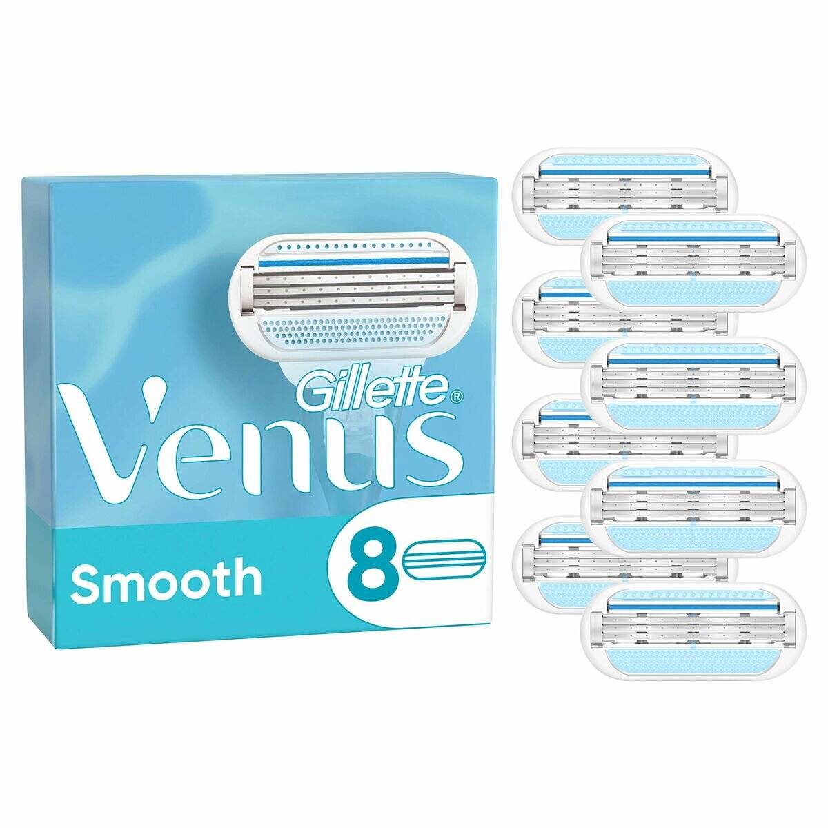 Gillette Venus Rasierklingen, Smooth, 8 St