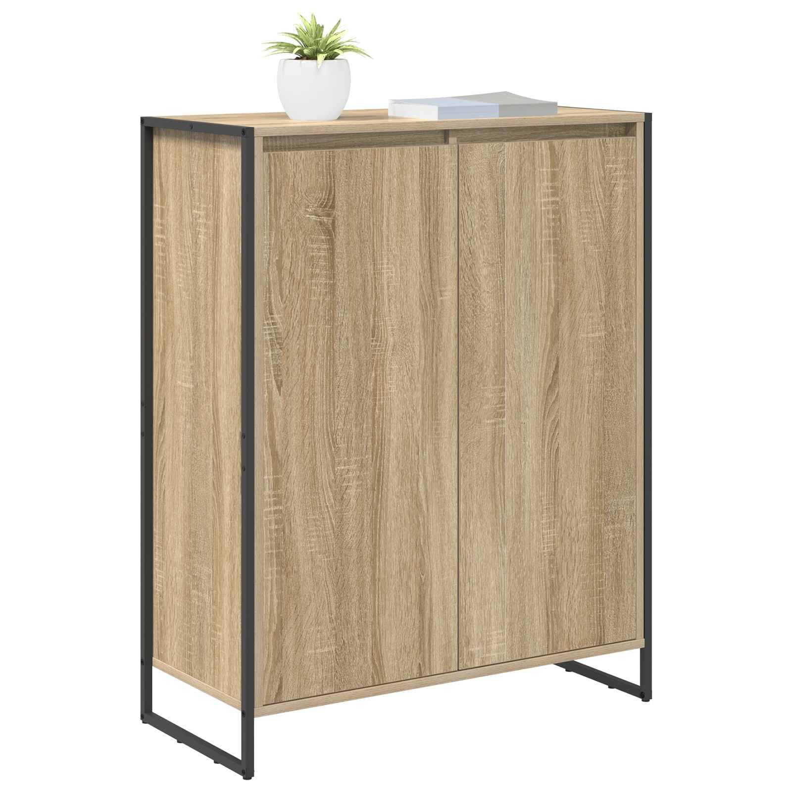 vidaXL Schuhschrank mit Speicher Sonoma 79 x 36 x 100 cm Holzwerkstoff