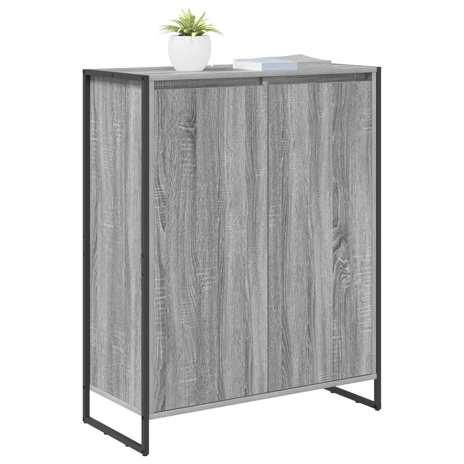 vidaXL Schuhschrank Graues Sonoma 79 x 36 x 100 cm Holzwerkstoff