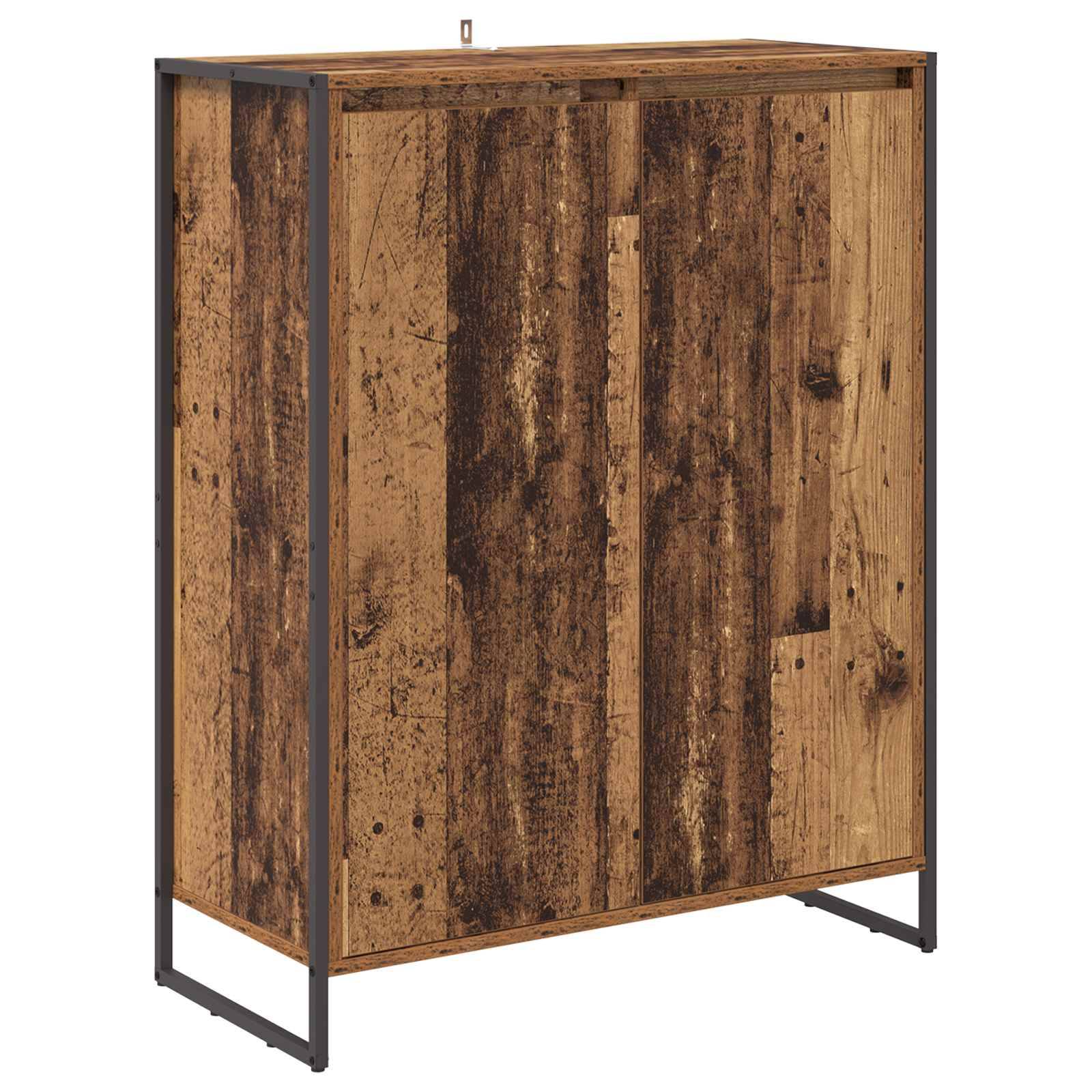 vidaXL Schuhschrank mit Tür Altholz 79 x 36 x 100 cm Holzwerkstoff