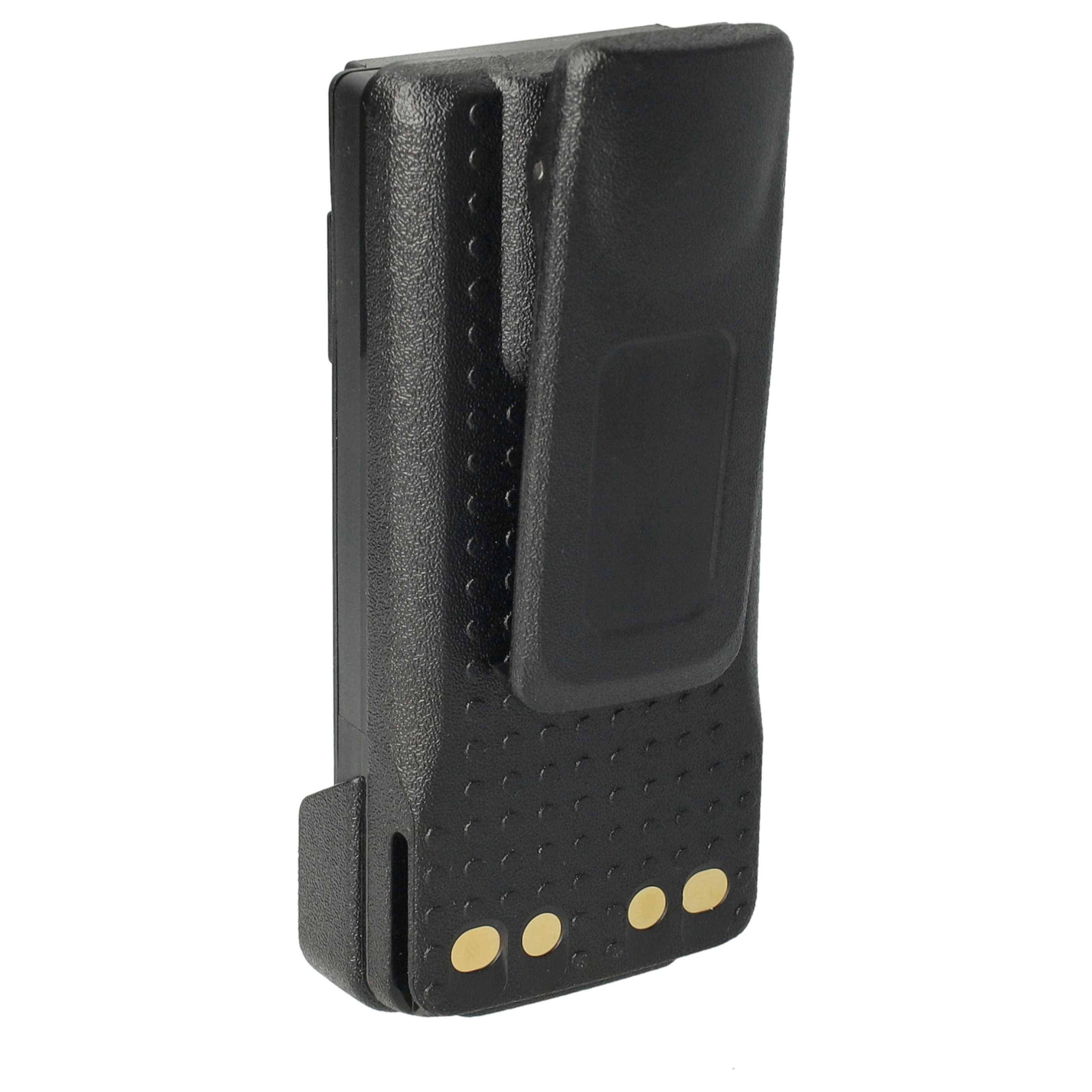 vhbw 10x Akku kompatibel mit Motorola XPR7350e, XPR7000, XPR3500e, XPR7350 Funkgerät, Walkie Talkie (3350 mAh, 7,4 V, Li-Ion) + Gürtelclip