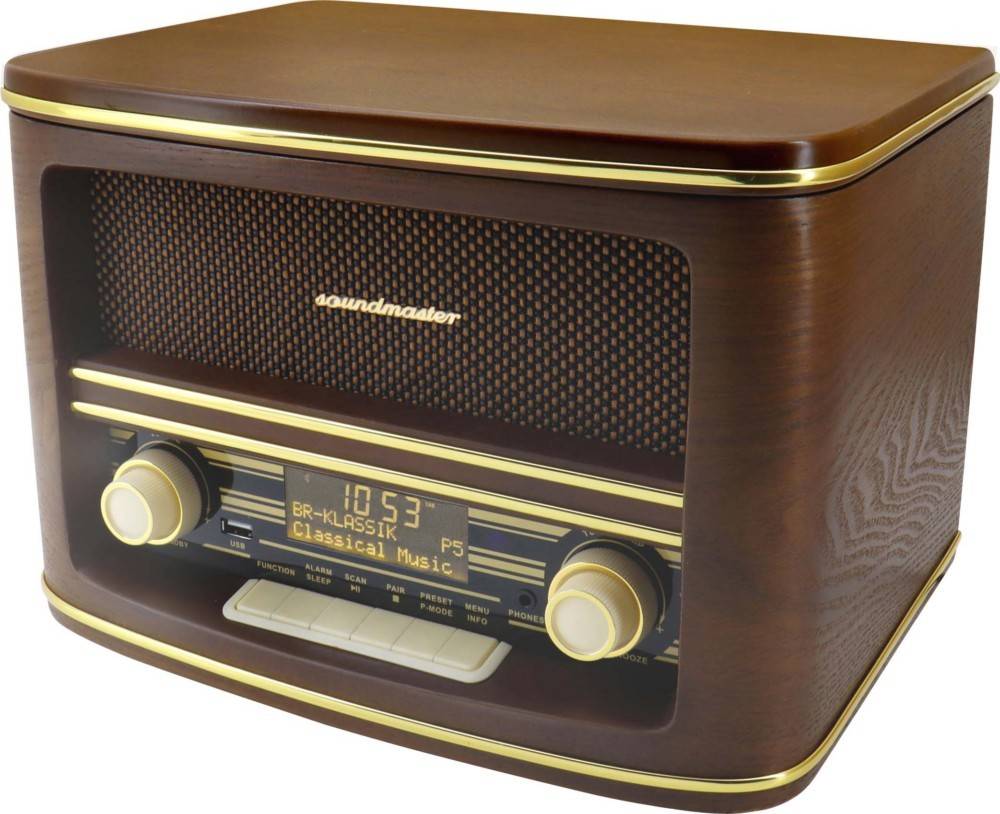 Soundmaster DAB+/UKW Nostalgieradio NR961 Holzfurnier