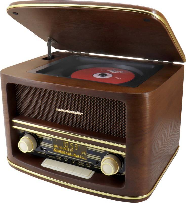 Soundmaster DAB+/UKW Nostalgieradio NR961 Holzfurnier
