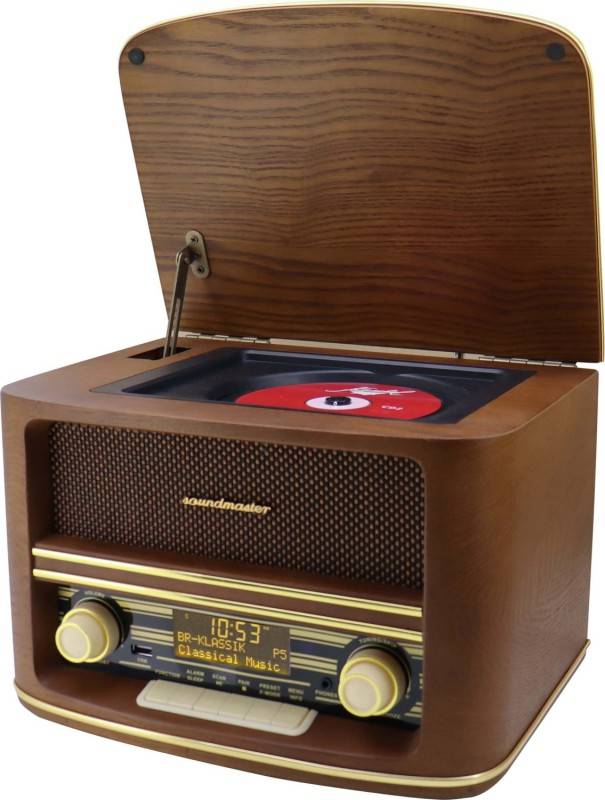Soundmaster DAB+/UKW Nostalgieradio NR961 Holzfurnier