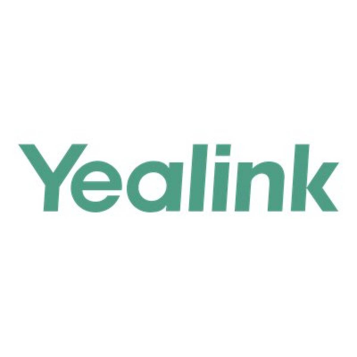 Yealink' Logo in grüner Schrift auf weißem Hintergrund.