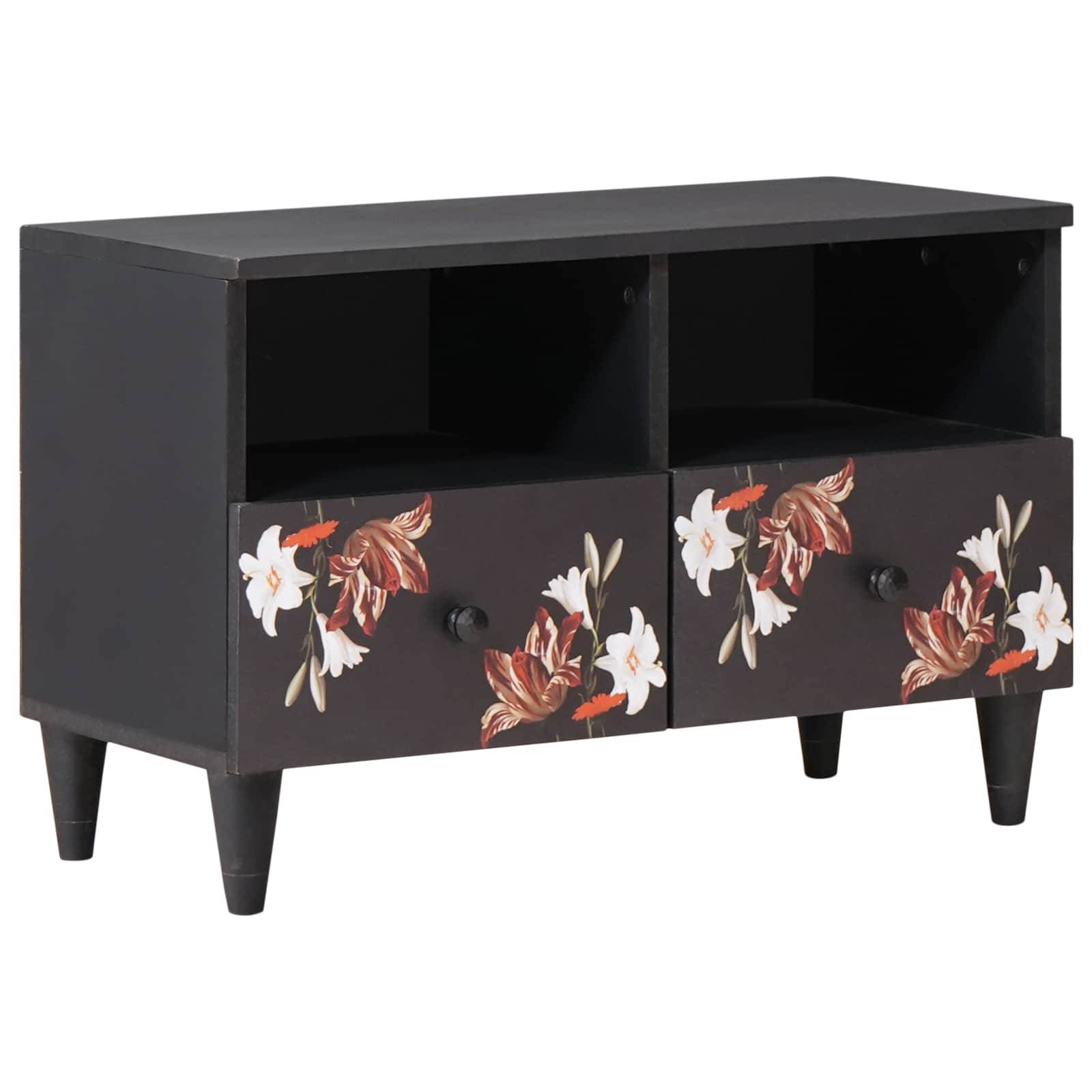 vidaXL Stauraumschränke Mehrfarbig 70 x 33,5 x 46 cm Massivholz Mango
