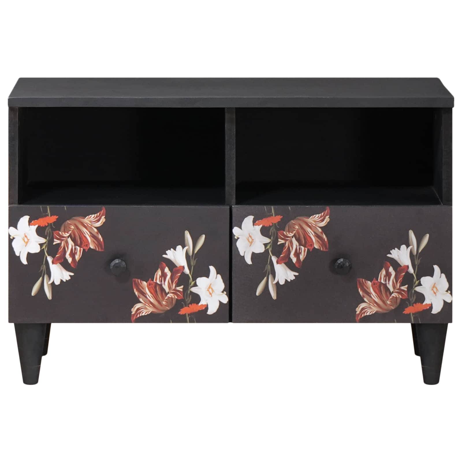vidaXL Stauraumschränke Mehrfarbig 70 x 33,5 x 46 cm Massivholz Mango