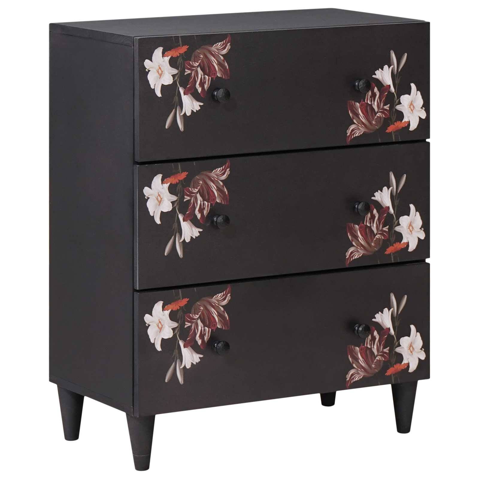 vidaXL Stauraumschränke Mehrfarbig 60 x 33,5 x 75 cm Massivholz Mango