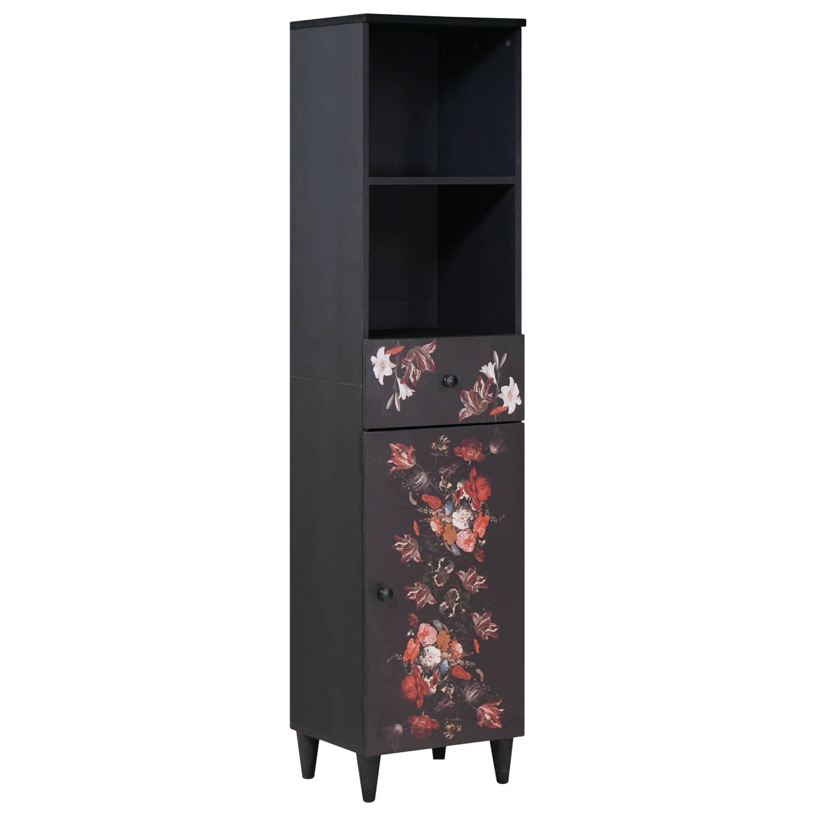 vidaXL Badezimmerschrank mit Schubladen Mehrfarbig 38 x 33,5 x 160 cm
