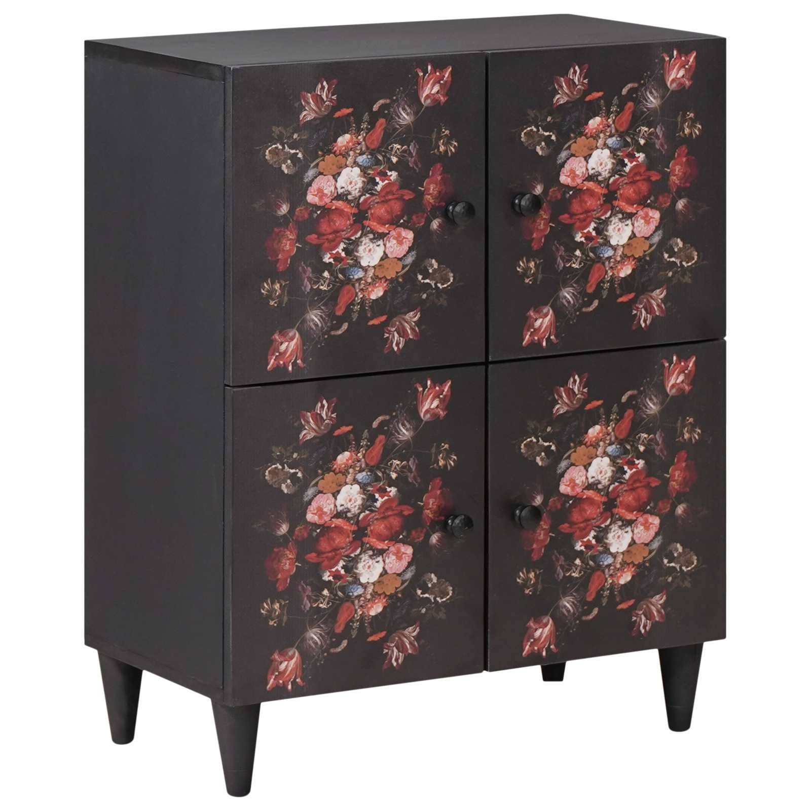 vidaXL Stauraumschränke Mehrfarbig 60 x 33,5 x 75 cm Massivholz Mango