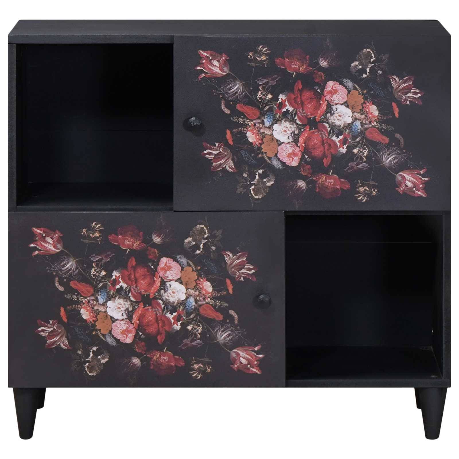 vidaXL Stauraumschränke Mehrfarbig 80 x 33,5 x 75 cm Massivholz Mango