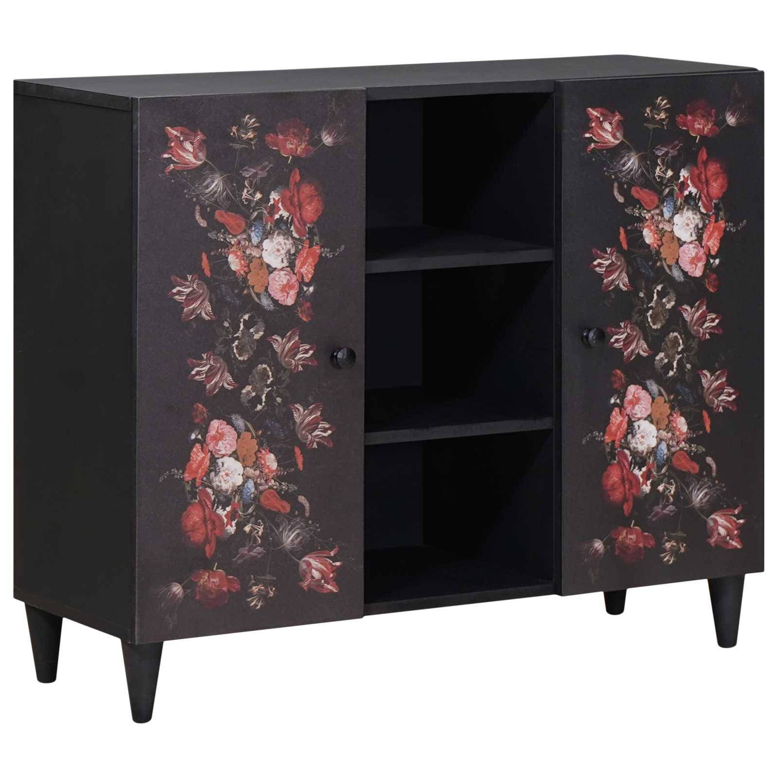 vidaXL Stauraumschränke Mehrfarbig 90 x 33,5 x 75 cm Massivholz Mango