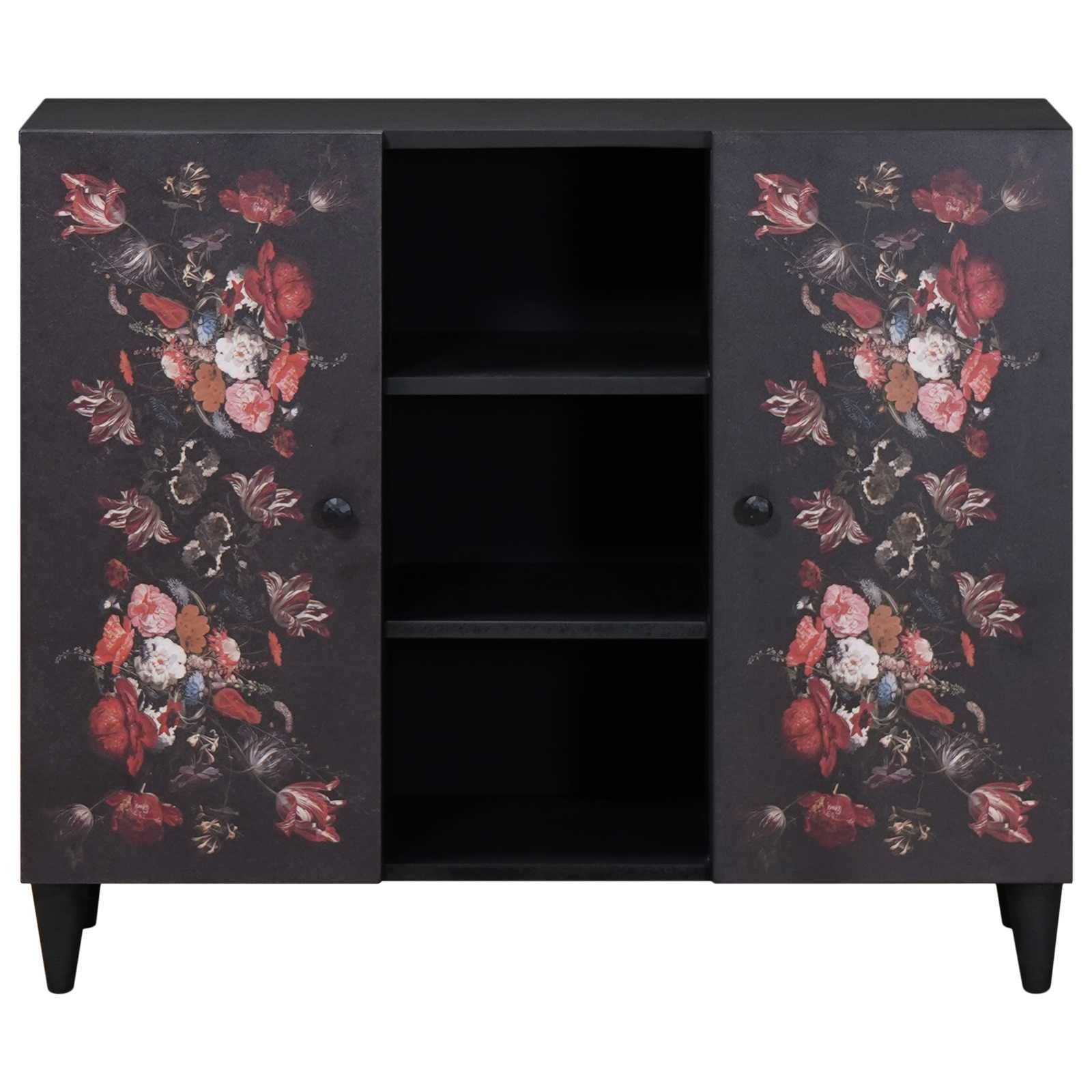 vidaXL Stauraumschränke Mehrfarbig 90 x 33,5 x 75 cm Massivholz Mango