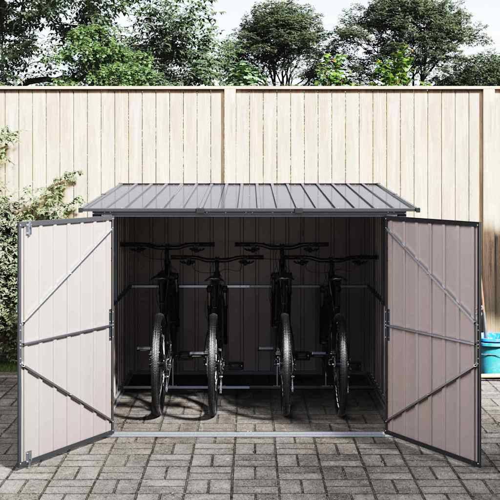 vidaXL Fahrradspeicher 3 pcs Anthrazit 216 x 207 x 158 cm Metall