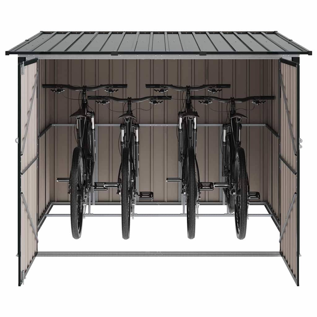 vidaXL Fahrradspeicher 3 pcs Anthrazit 216 x 207 x 158 cm Metall